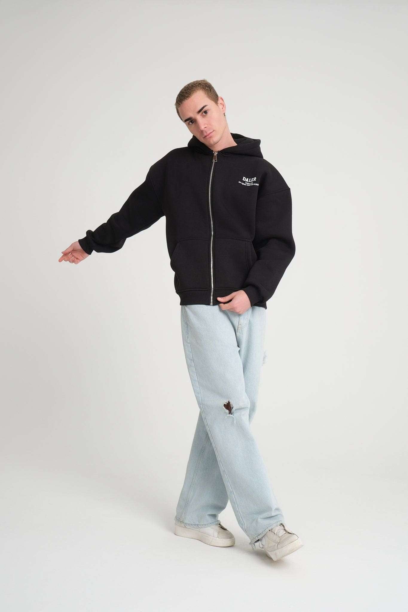 Heavyweight Zipper Hoodie - Money is Paper, Love is Love