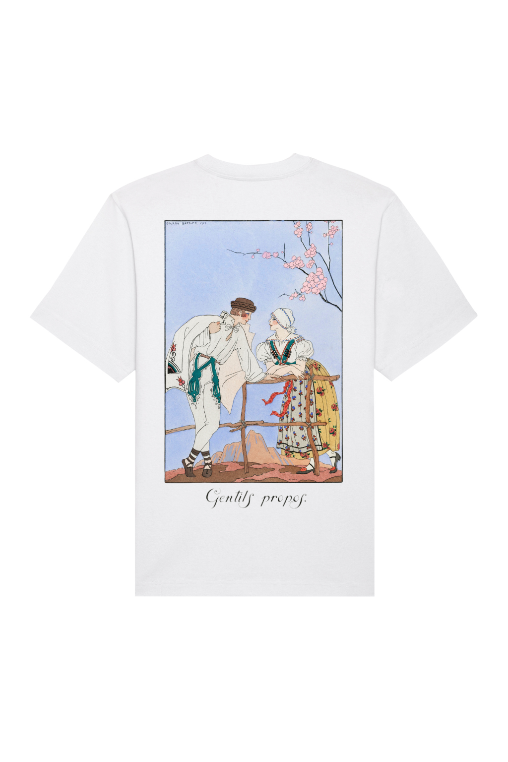 Heavy-Weight Premium T-Shirt "Gentils Propos" by George Barbier (1922)