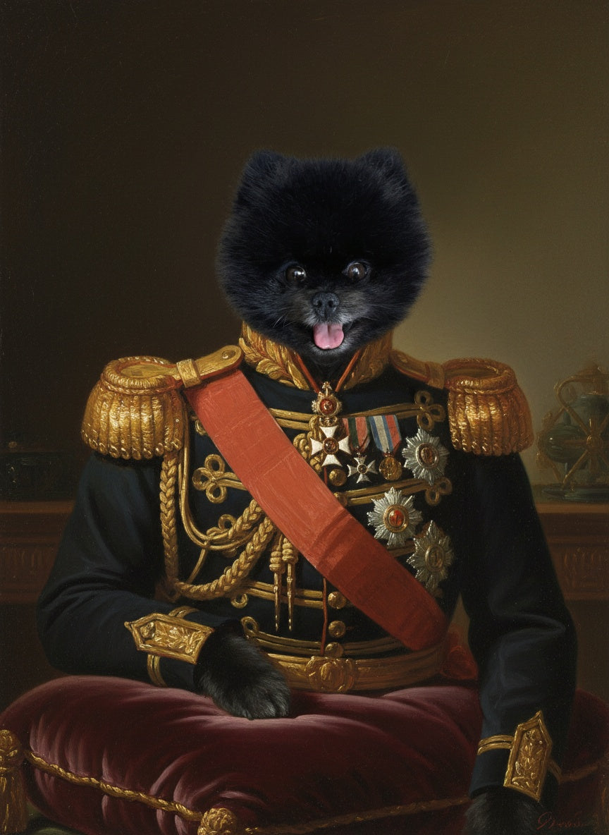 Retrato personalizado de mascota – El General